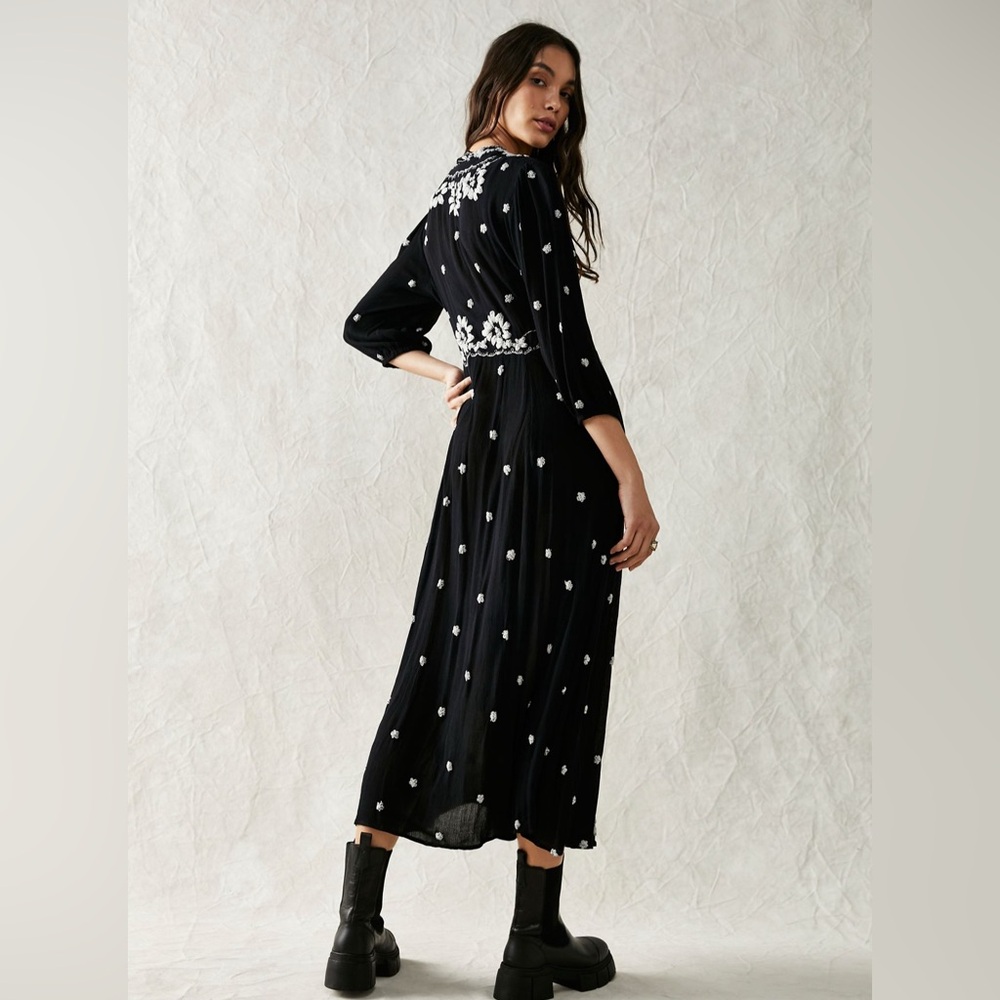 Free People Embroidered Fable Maxi Dress